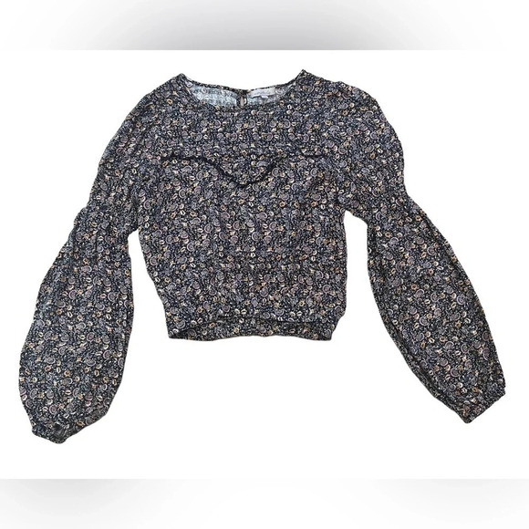 NWT Wonderly Tie Waist Woven Top, Size Medium - Picture 2 of 9